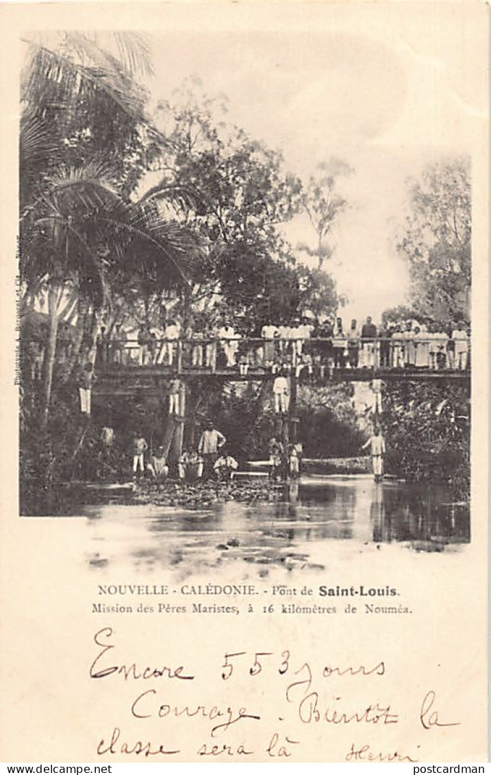Nouvelle-Calédonie - Pont De Saint-Louis, Mission Des Pères Maristes - Ed. A. Bergeret Et Cie. - Nouvelle Calédonie