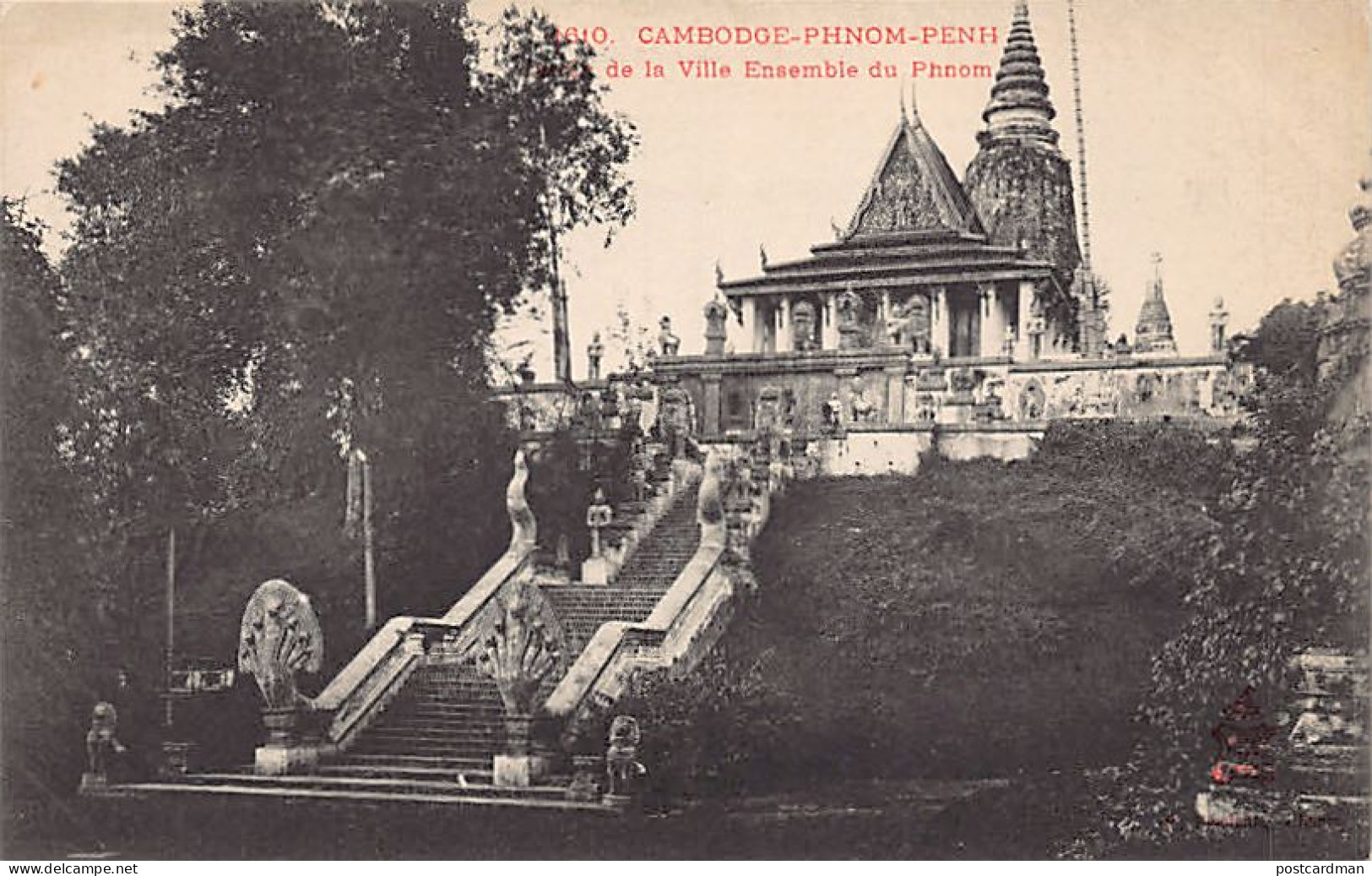 Cambodge - PHNOM PENH - Jardin De La Ville - Ensemble Du Pnom - Ed. P. Dieulefils 1610 - Cambodge