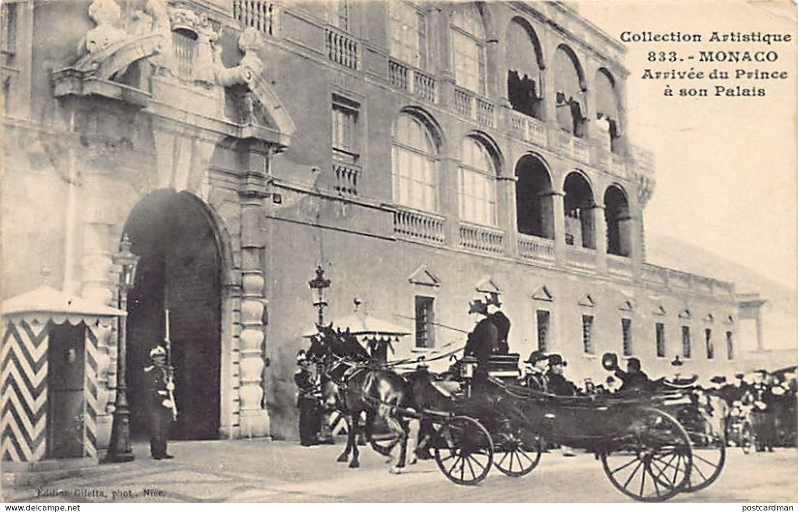 MONACO - Arrivée Du Prince à Son Palais - Ed. Giletta 833 - Other & Unclassified