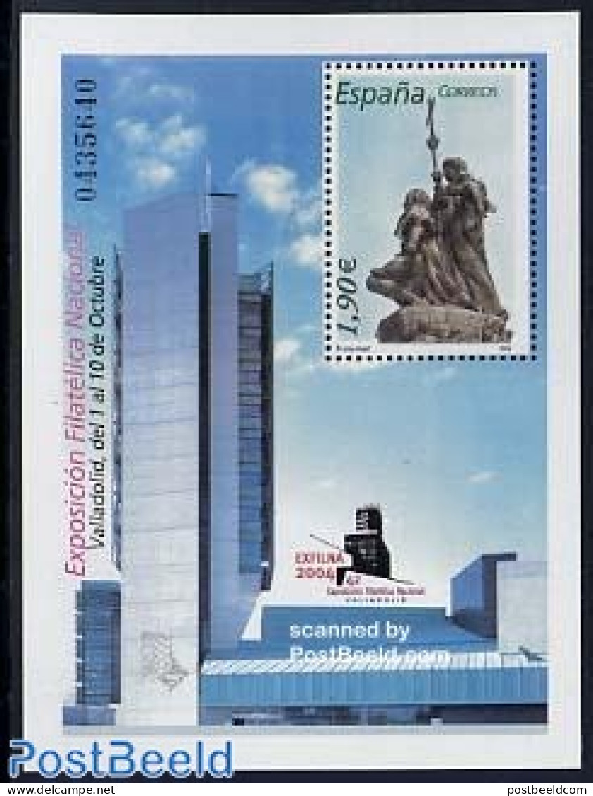 Spain 2004 Exfilna Valladolid S/s, Mint NH, Philately - Art - Sculpture - Ungebraucht