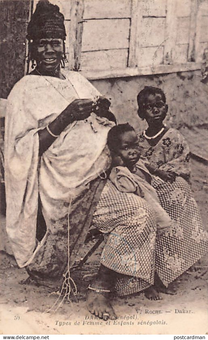 Sénégal - Type De Femme Et Enfants Sénégalais - Ed. V. Roche 59 - Sénégal