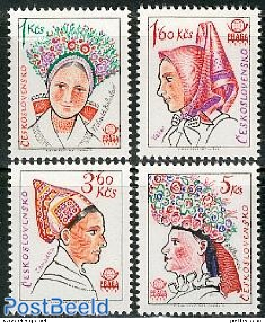 Czechoslovkia 1977 Costumes 4v, Mint NH, Various - Philately - Costumes - Sonstige & Ohne Zuordnung