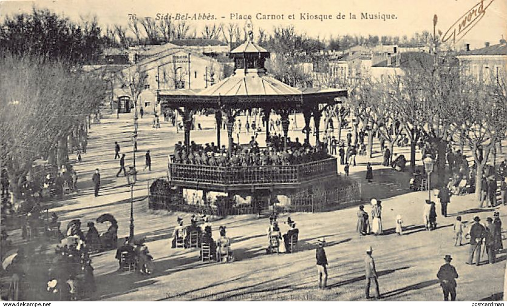 SIDI BEL ABBES - Place Carnot Et Kiosque à Musique - Sidi-bel-Abbes