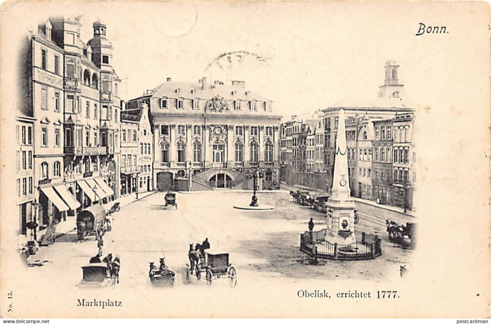 Bonn (NW) Marktplatz Obelisk Errichtet 1777 - Bonn