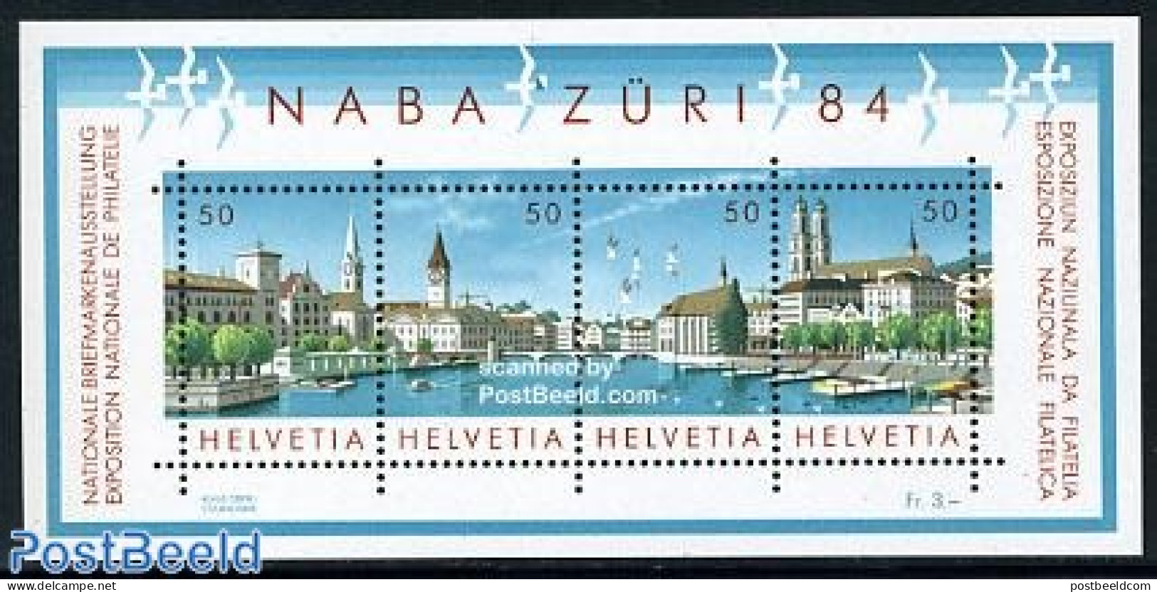 Switzerland 1984 NABA ZURI 84 Stamp Exposition S/s, Mint NH, Philately - Art - Bridges And Tunnels - Ungebraucht