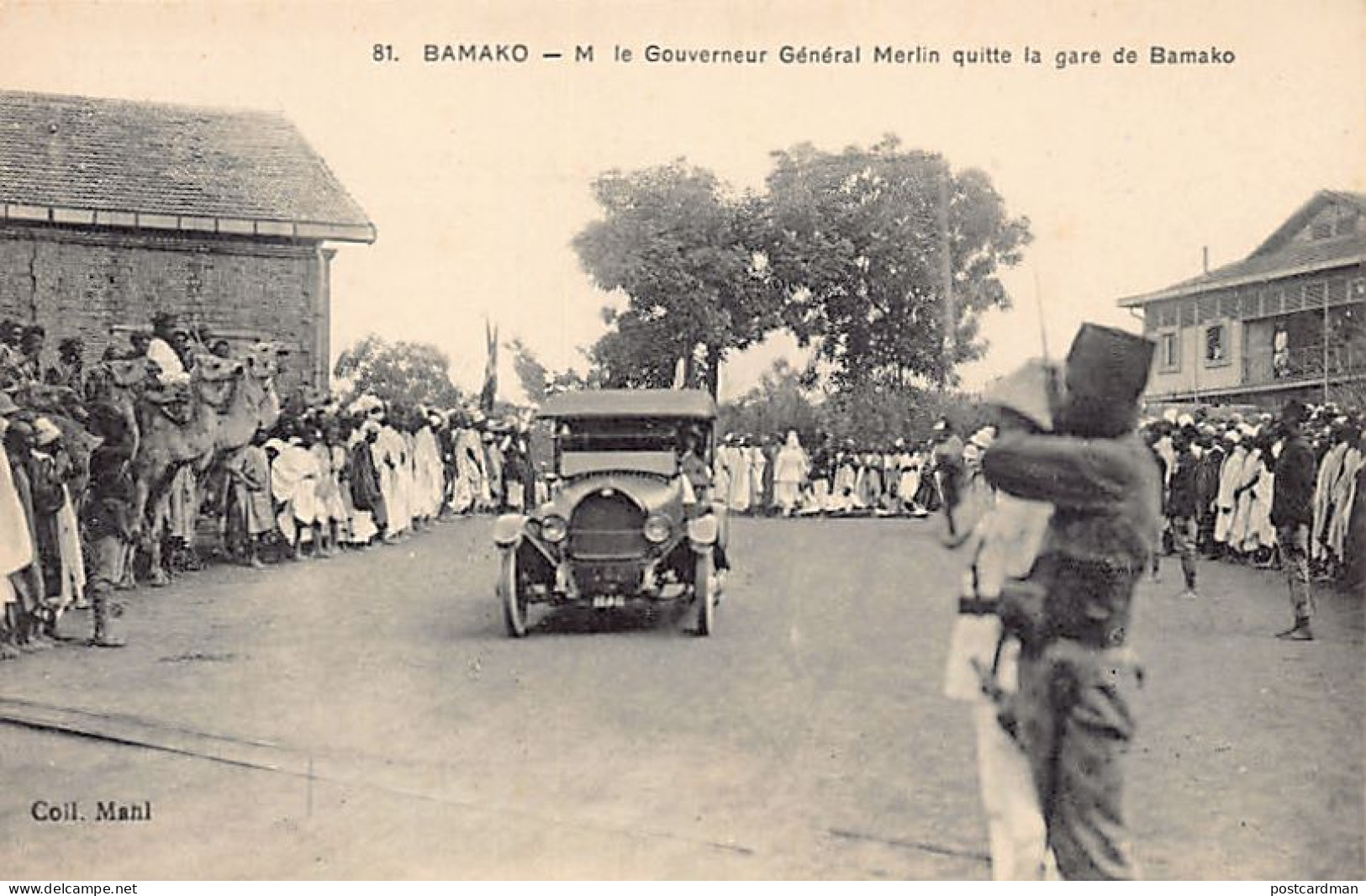 Mali - BAMAKO - M. Le Gouverneur Général Merlin Quitte La Gare - Ed. Mahl 81 - Mali