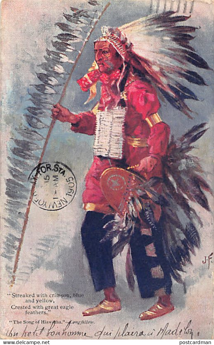 Usa - Native Americans - The Song Of Hiawatha - Publ. Raphael Tuck & Sons Oilette 1360 - Indiaans (Noord-Amerikaans)