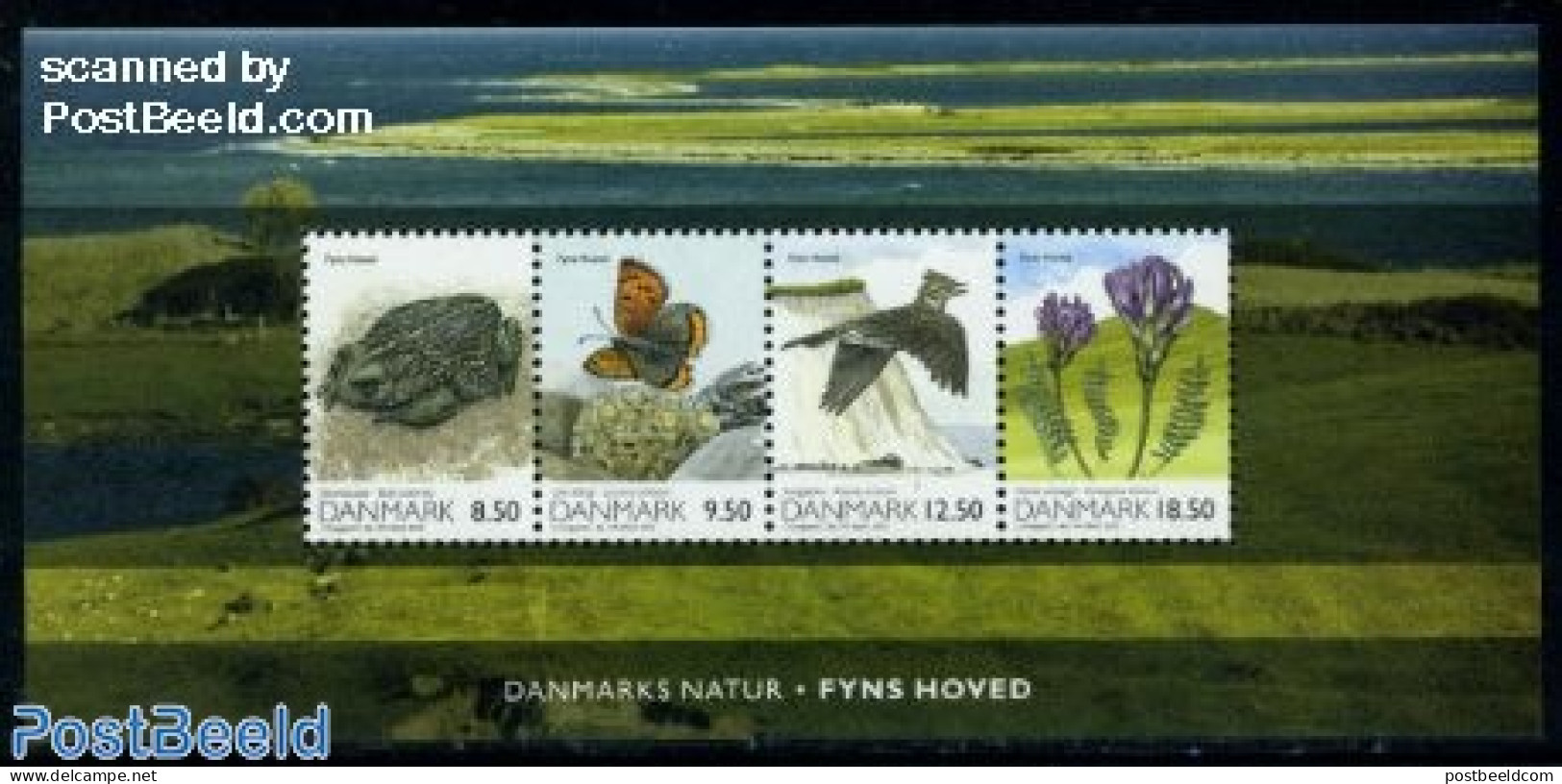 Denmark 2010 Nature S/s, Mint NH, Nature - Animals (others & Mixed) - Birds - Butterflies - Flowers & Plants - Frogs &.. - Unused Stamps