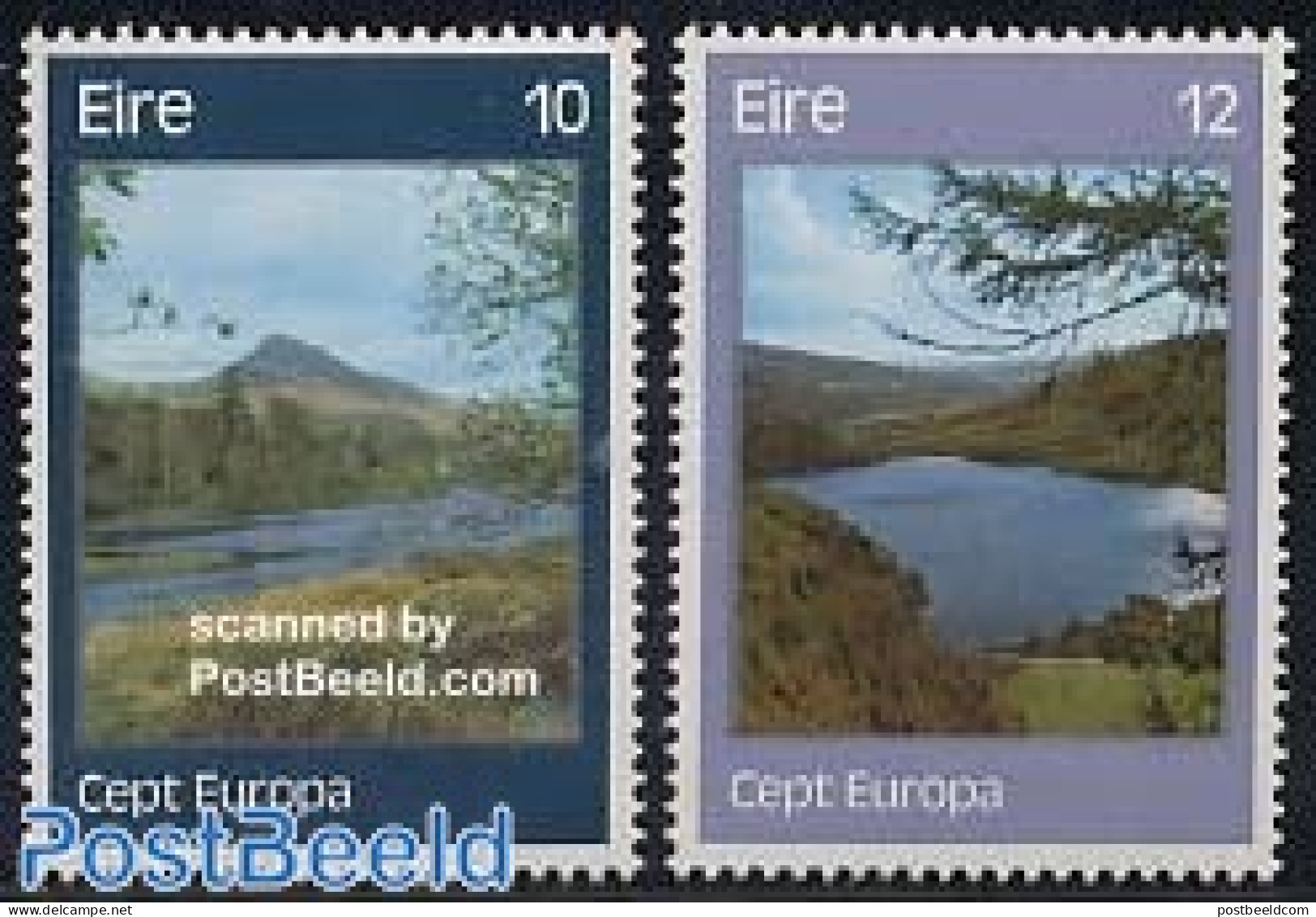 Ireland 1977 Europa, Landscapes 2v, Mint NH, History - Sport - Europa (cept) - Mountains & Mountain Climbing - Neufs