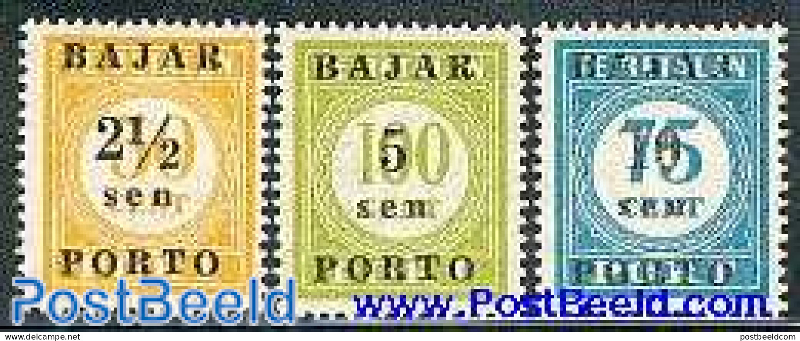 Indonesia 1950 Postage Due 3v, Mint NH - Indonésie