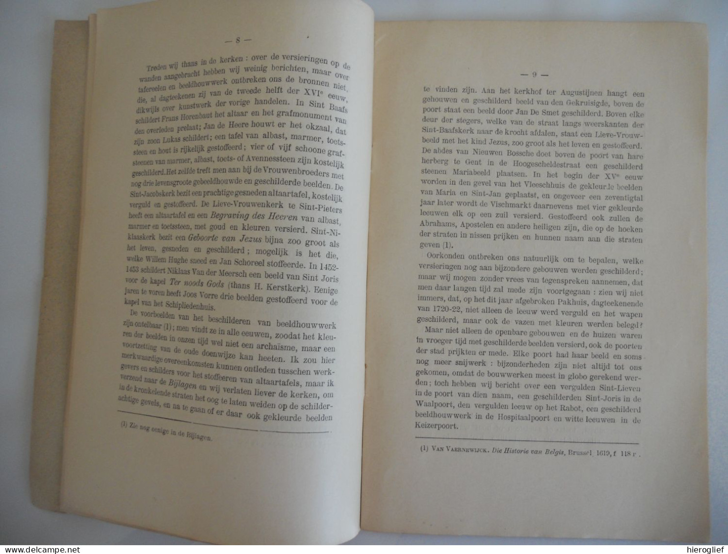 Het Beschilderen Van De STANDBEELDEN In VLAANDEREN Door Alfons Van Werveke 1897 / ° GENT 1860 + GENT 1932 - Histoire