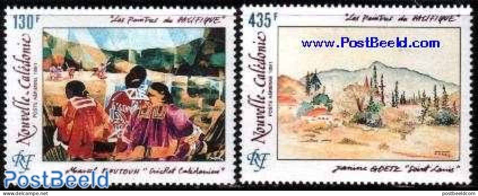 New Caledonia 1991 Paintings 2v, Mint NH, Art - Modern Art (1850-present) - Paintings - Unused Stamps