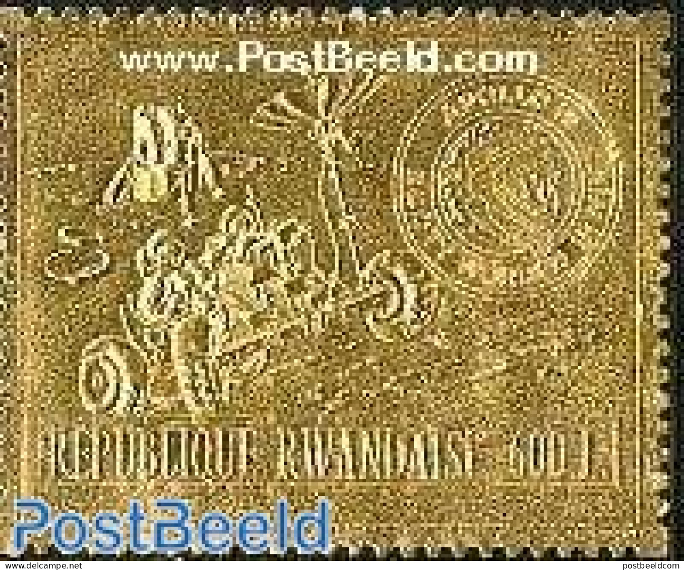 Rwanda 1972 Apollo 15 1v, Gold, Mint NH, Transport - Space Exploration - Other & Unclassified