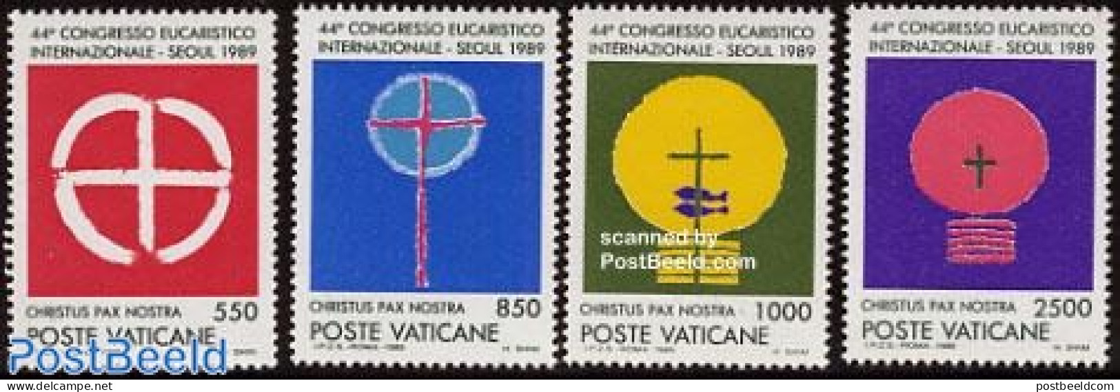 Vatican 1989 Seoul Congress 4v, Mint NH, Religion - Bible Texts - Religion - Unused Stamps