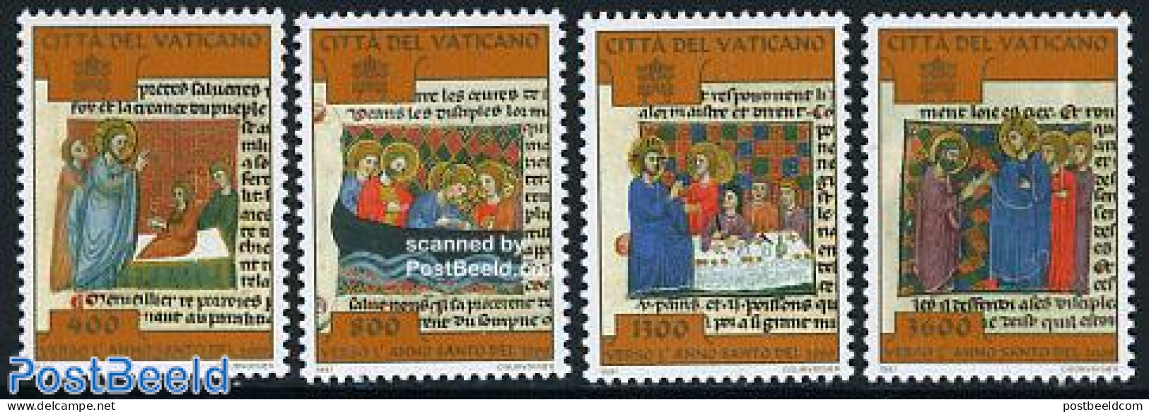 Vatican 1997 Holy Year 2000 4v, Mint NH, Religion - Transport - Religion - Ships And Boats - Art - Books - Neufs