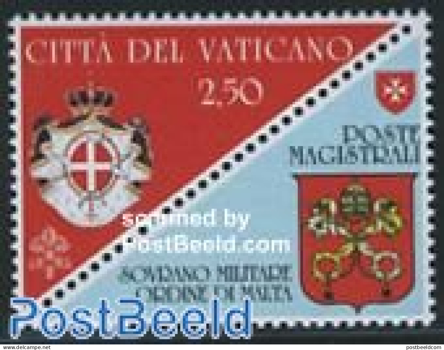 Vatican 2008 Maltese Order 1v, Mint NH, History - Various - Coat Of Arms - Post - Joint Issues - Ungebraucht