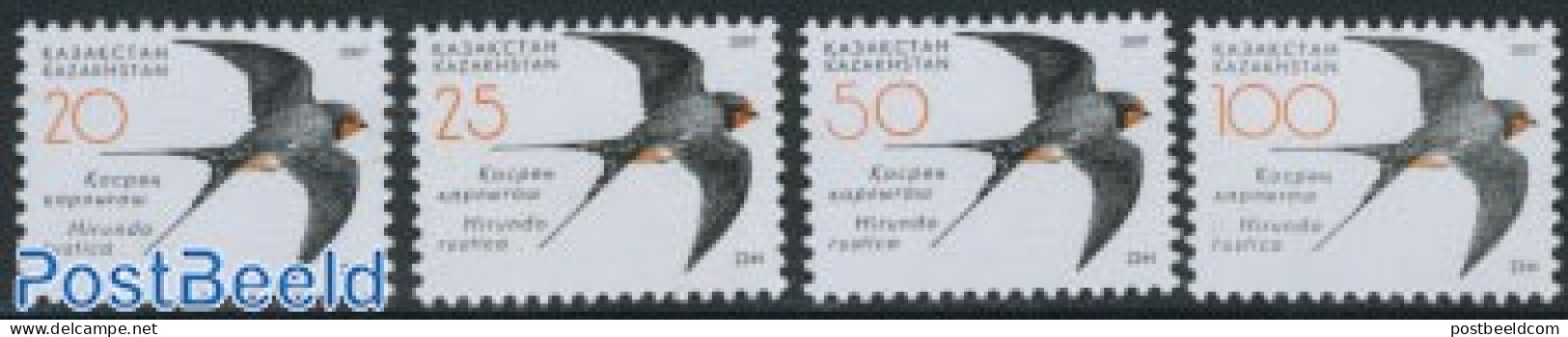 Kazakhstan 2007 Definitives, Birds 4v, Mint NH, Nature - Birds - Kasachstan