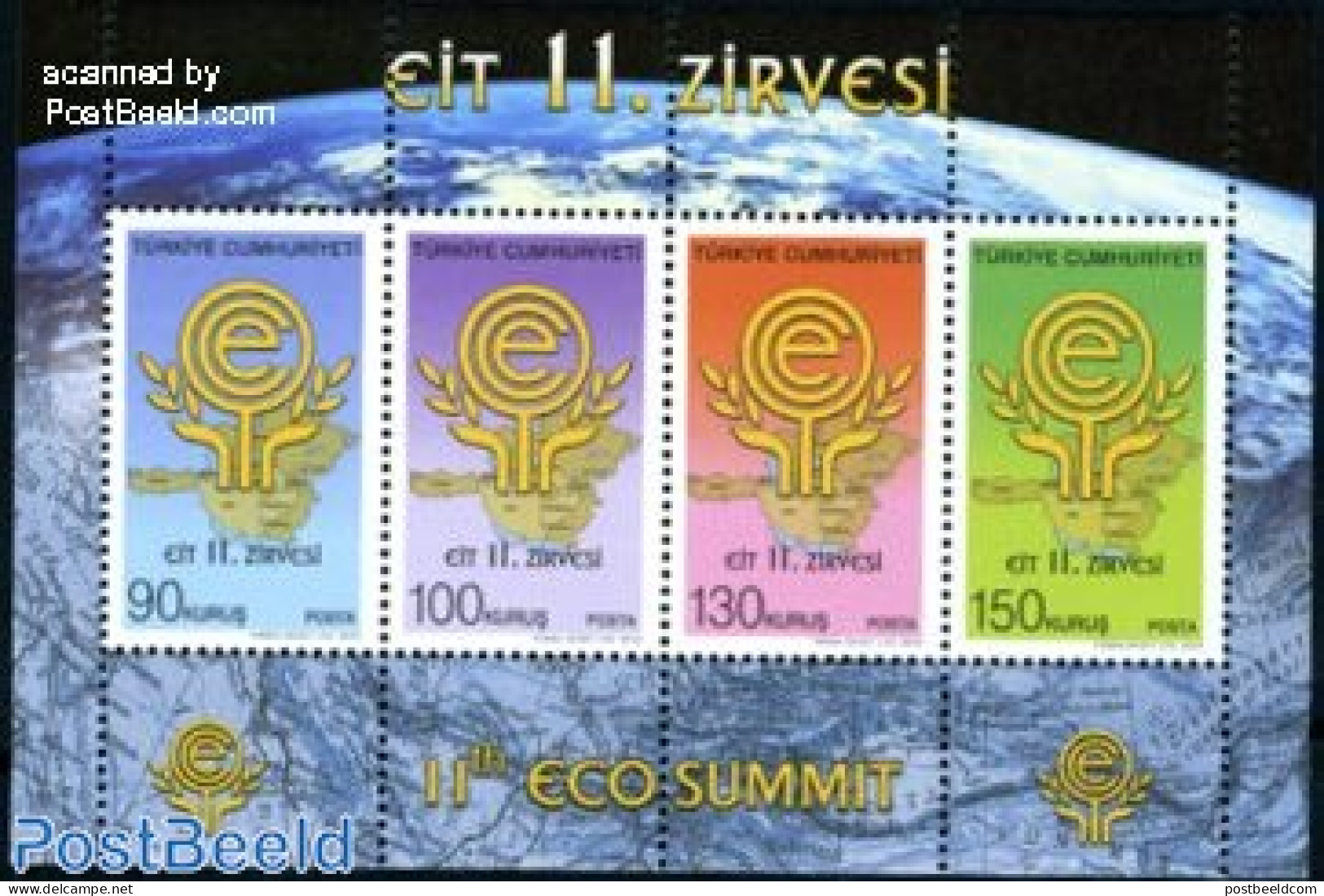 Türkiye 2010 11th Eco Summit 4v M/s, Mint NH, Nature - Various - Environment - Maps - Other & Unclassified