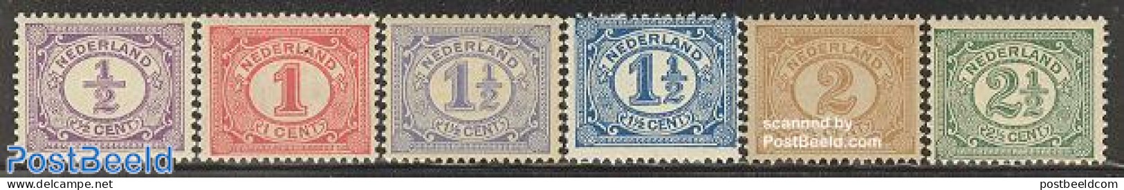 Netherlands 1899 Definitives 6v, Unused (hinged) - Unused Stamps
