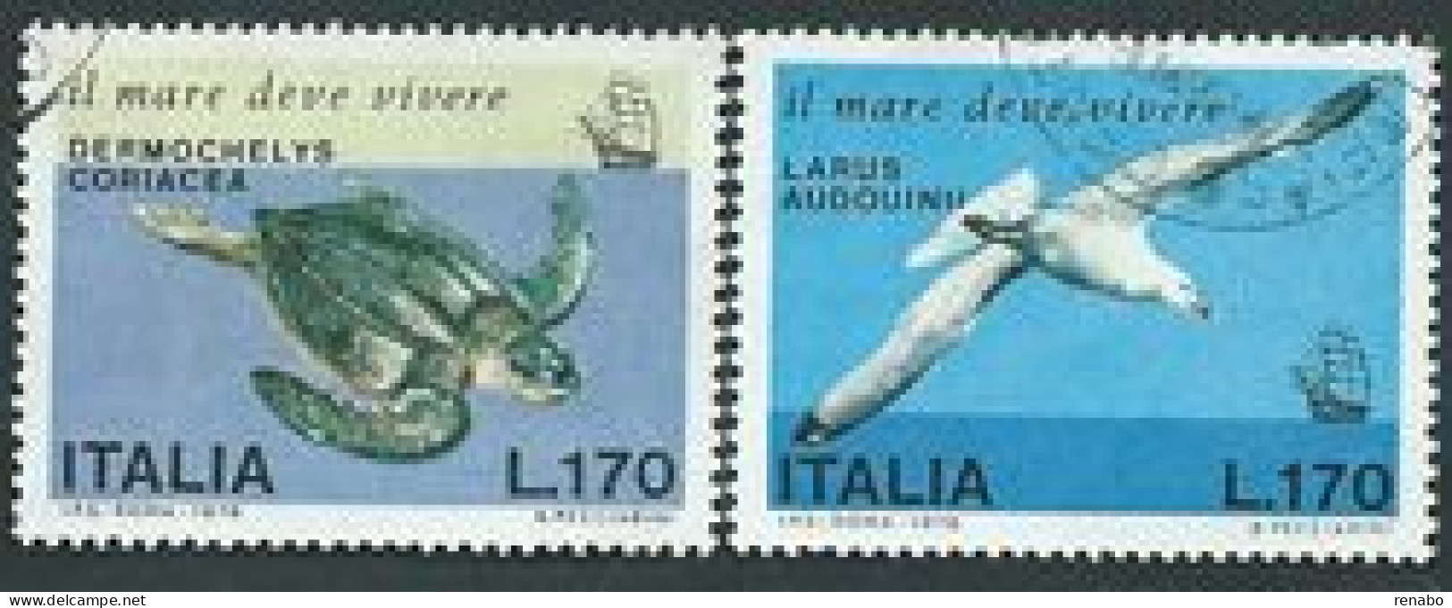 Italia, Italy, Italir, Italien 1978; Veliero Che Avanza, Sailing Ship That Advances, Tartaruga E Gabbiano. Used. - Maritime