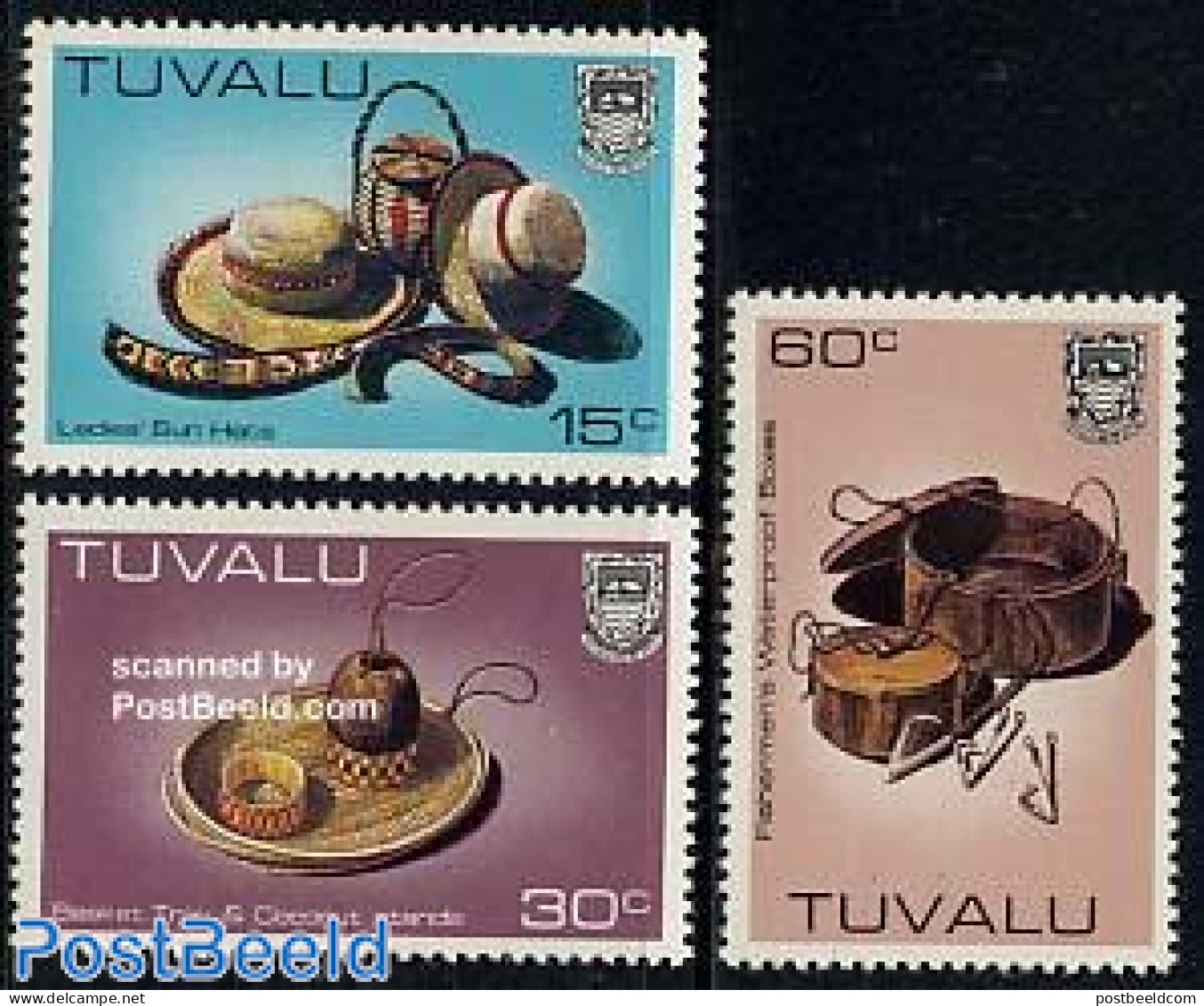 Tuvalu 1984 Definitives, Handicrafts 3v, Mint NH, Art - Handicrafts - Autres & Non Classés