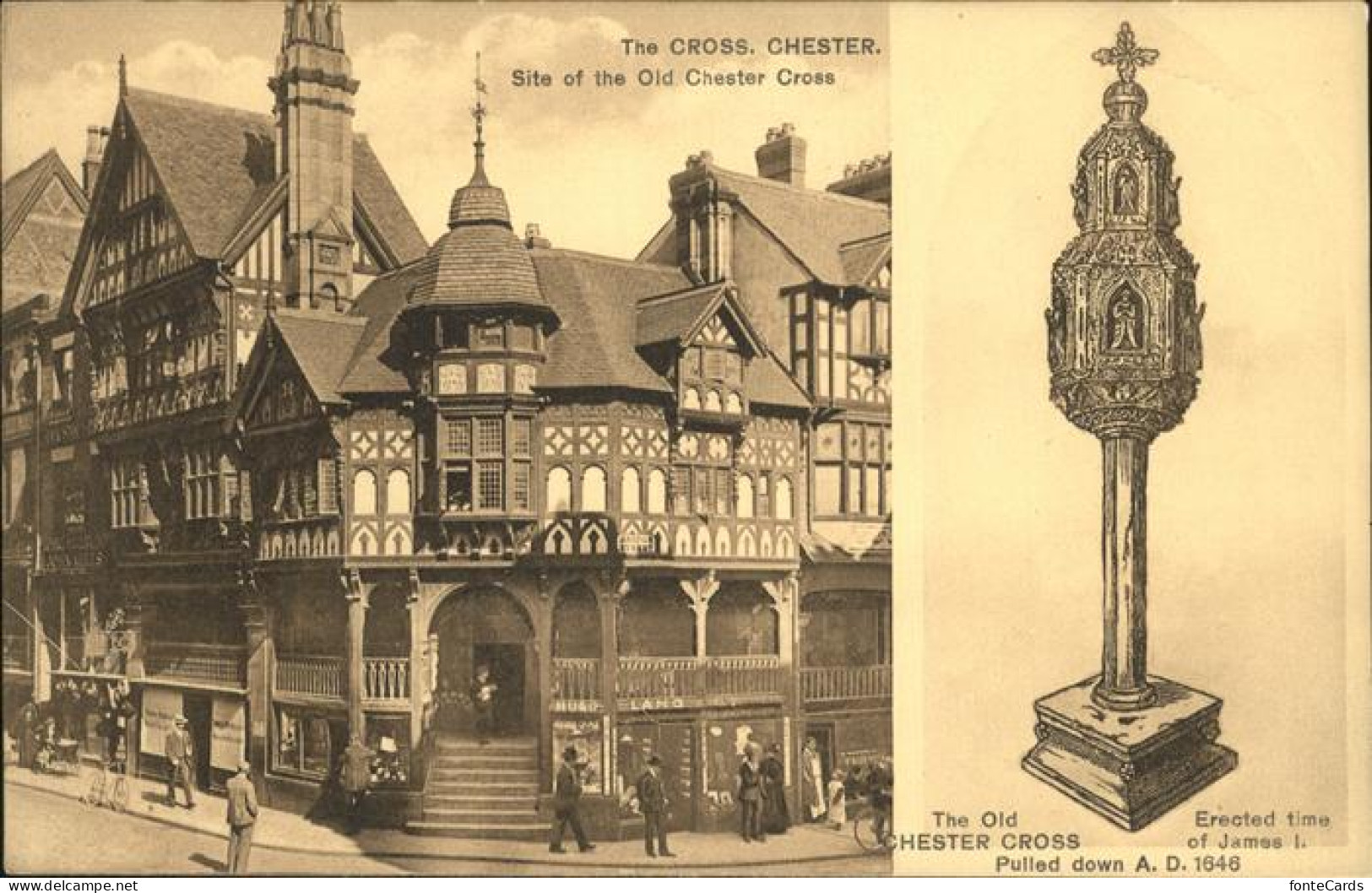 11188367 Chester Cheshire Old Chester Cross  - Andere & Zonder Classificatie