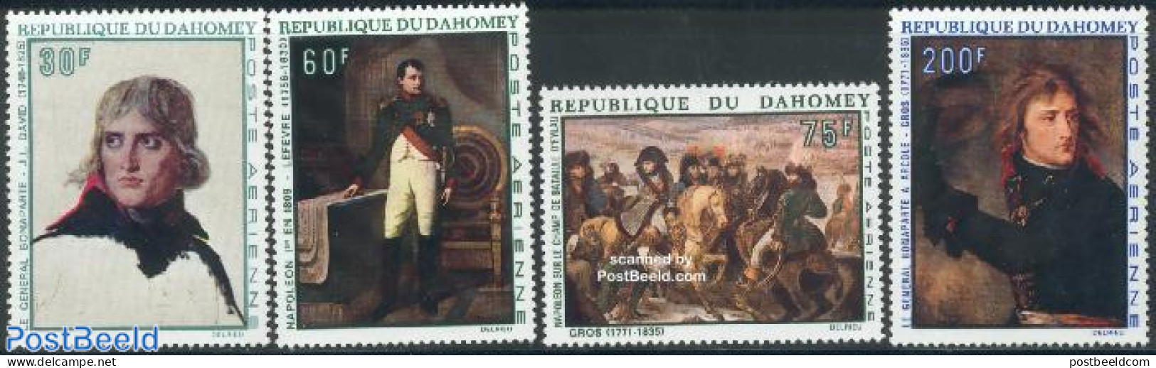 Dahomey 1969 Napoleon 4v, Mint NH, History - History - Napoleon - Art - Paintings - Napoléon