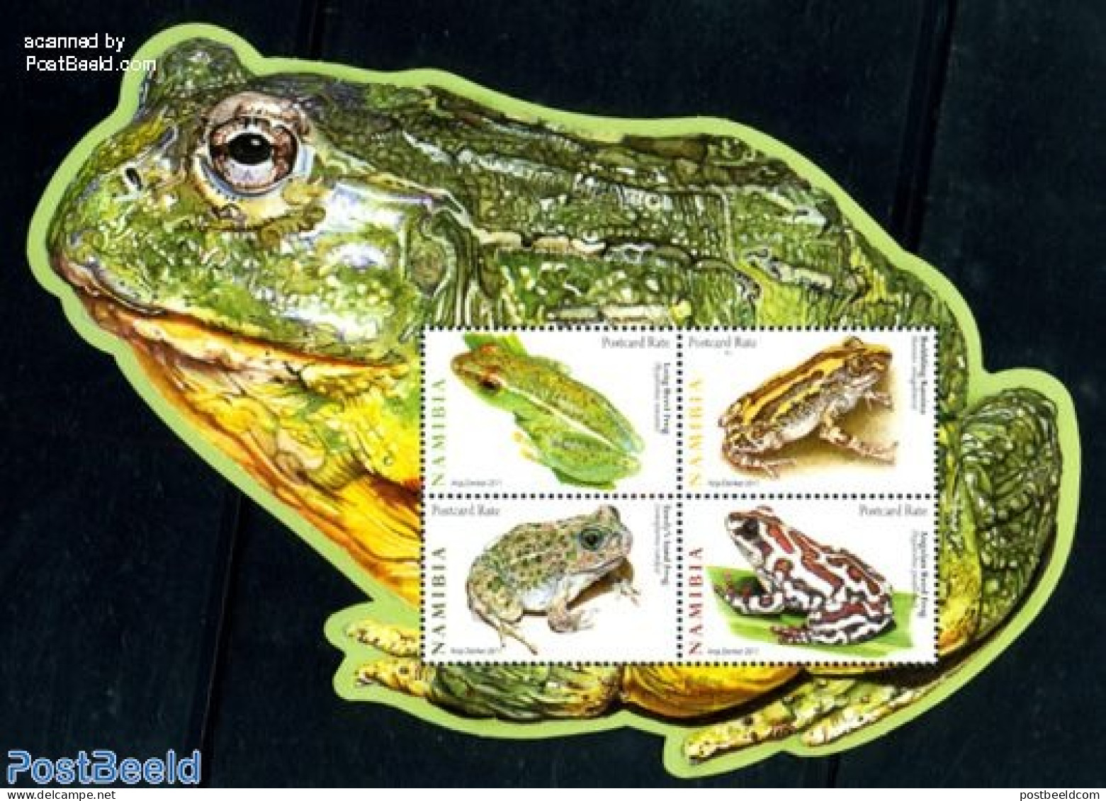 Namibia 2011 Frogs S/s, Mint NH, Nature - Animals (others & Mixed) - Frogs & Toads - Reptiles - Namibie (1990- ...)
