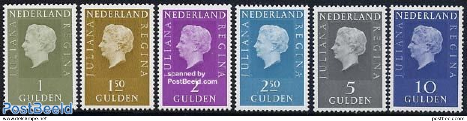 Netherlands 1969 Definitives 6v Phosphor, Mint NH - Unused Stamps