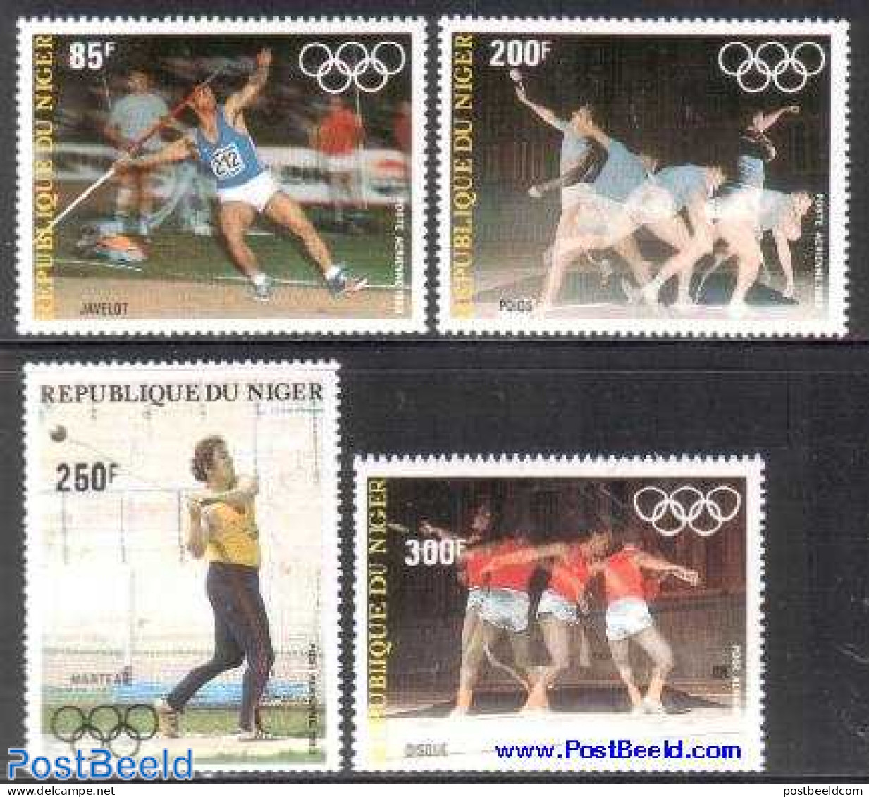 Niger 1983 Olympic Games Los Angeles 4v, Mint NH, Sport - Athletics - Olympic Games - Athlétisme