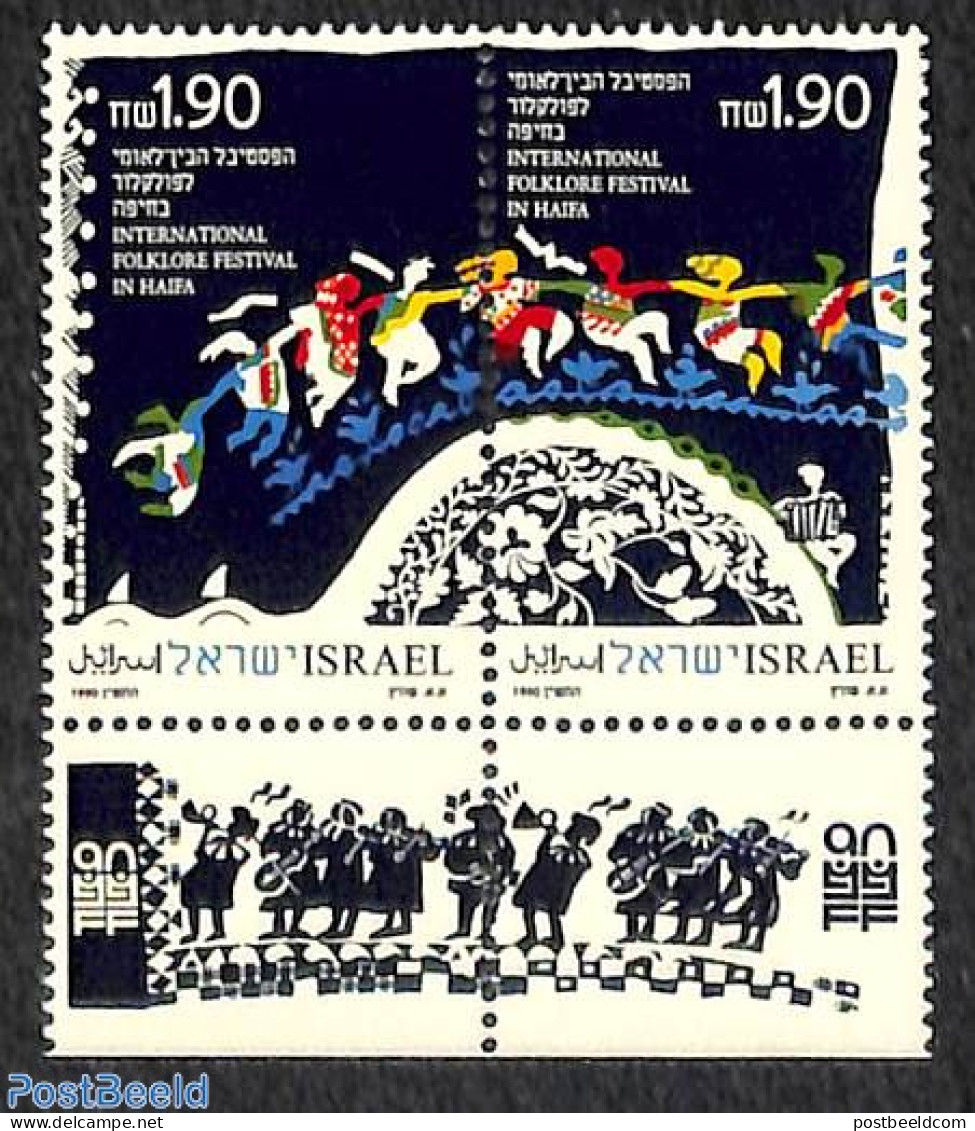 Israel 1990 Folklore 2v [:], Mint NH, Various - Folklore - Ungebraucht (mit Tabs)