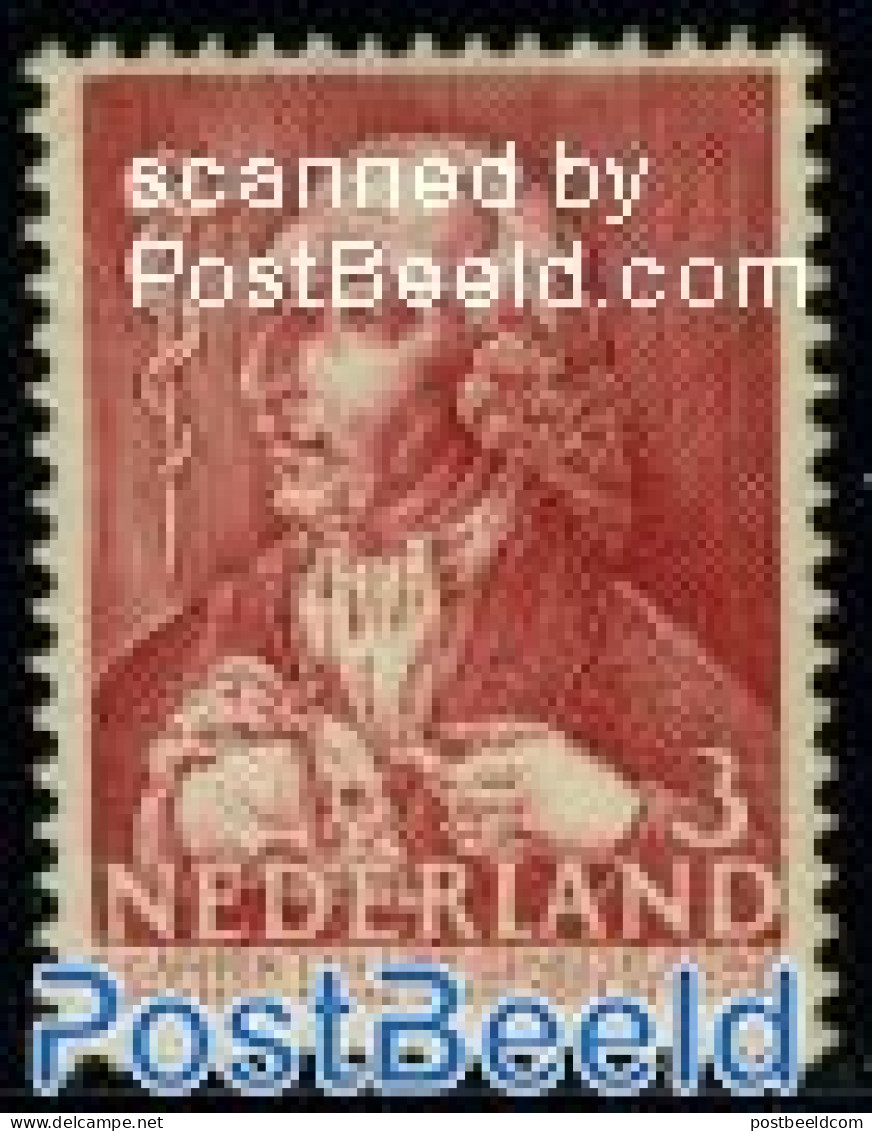 Netherlands 1940 3+3c, Petrus Camper, Stamp Out Of Set, Mint NH, Health - Health - Unused Stamps