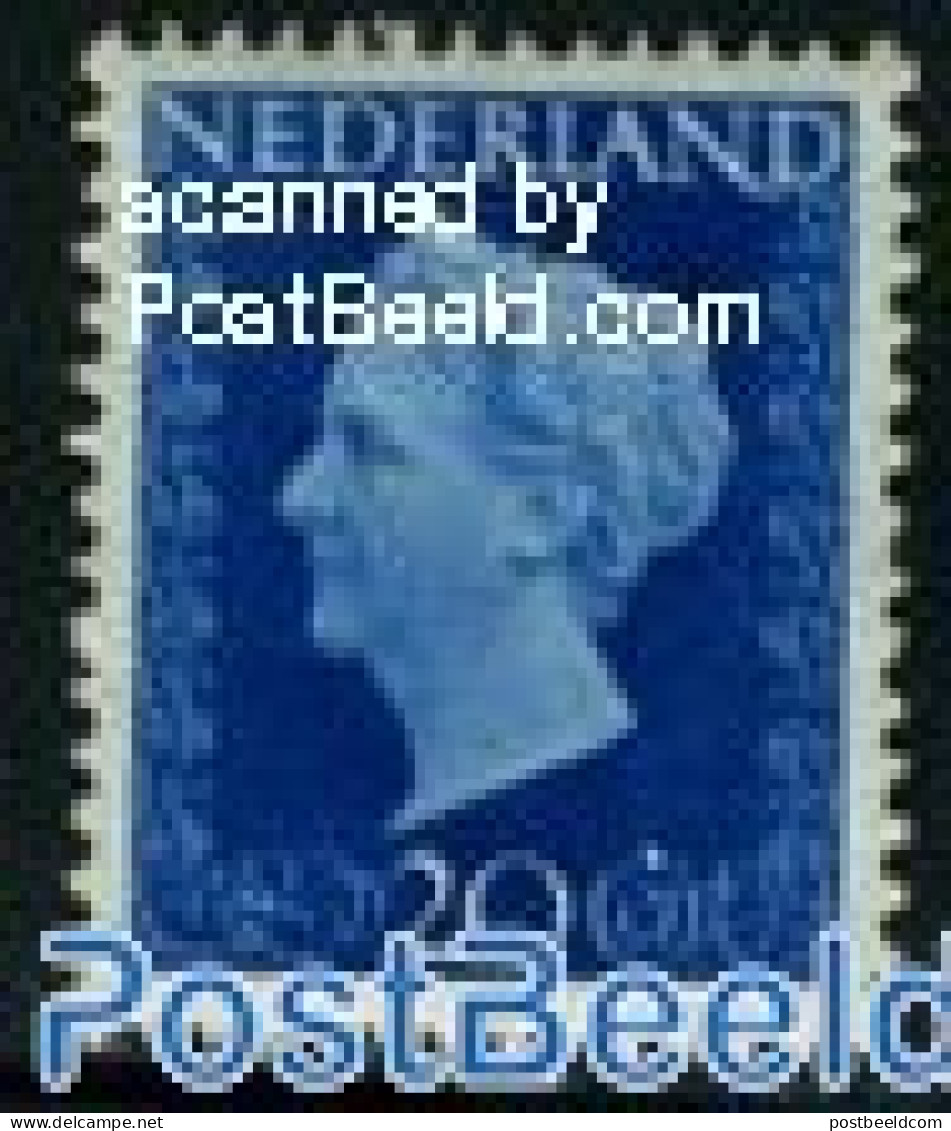Netherlands 1947 20c Blue, Stamp Out Of Set, Mint NH - Neufs