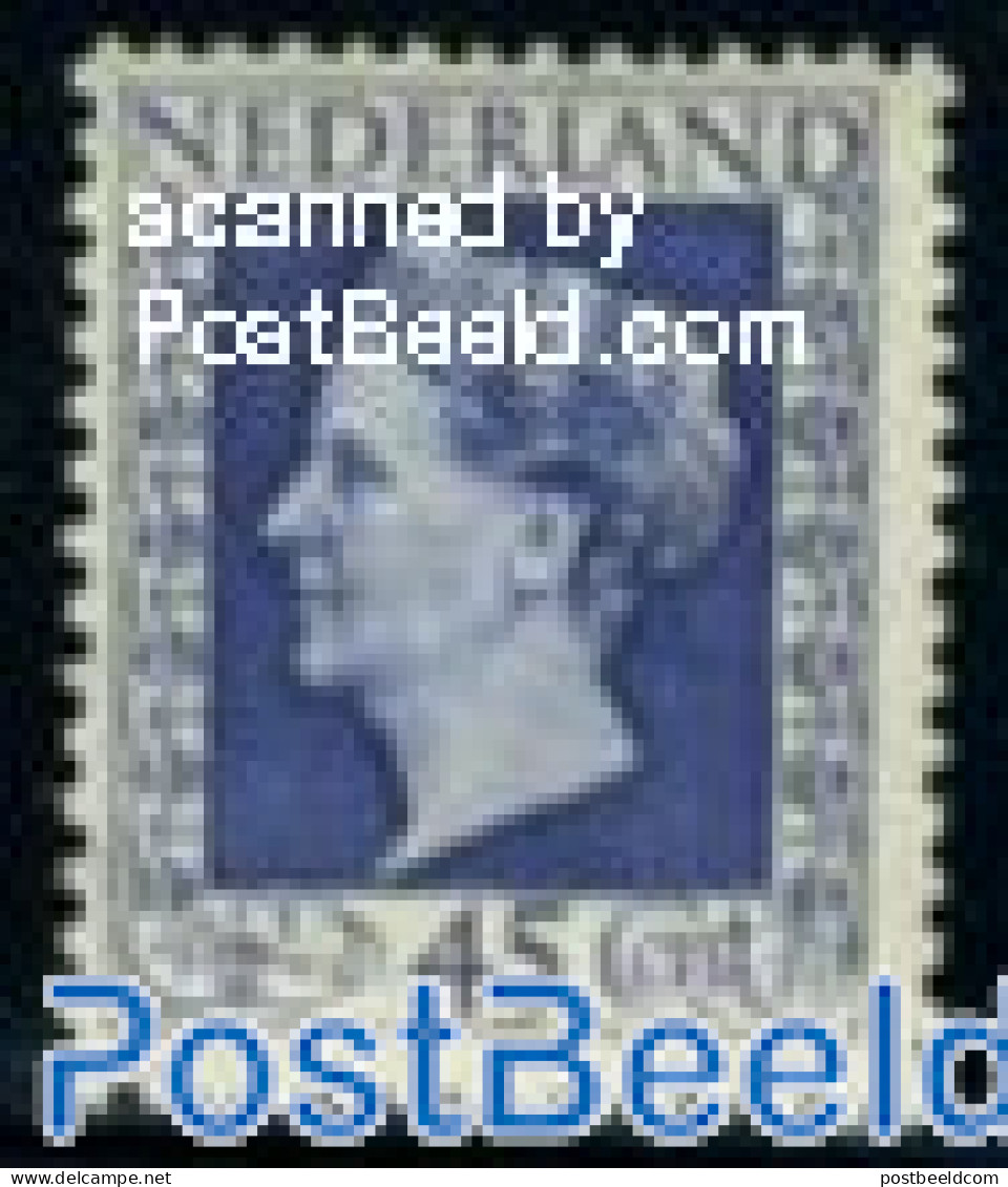 Netherlands 1948 45c Blue, Stamp Out Of Set, Mint NH - Nuovi