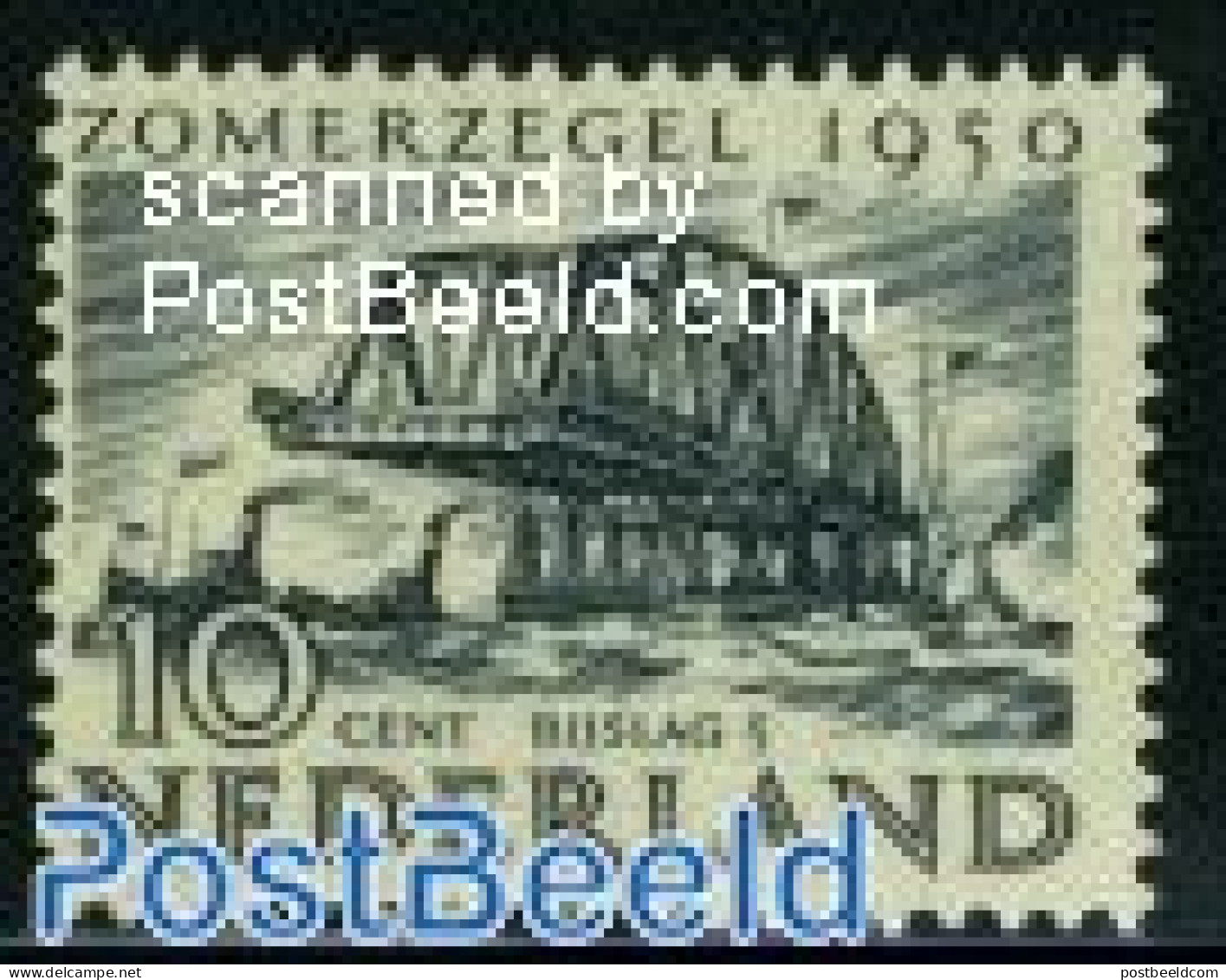 Netherlands 1950 10+5c, Keizersveer Bridge, Mint NH, Transport - Ships And Boats - Art - Bridges And Tunnels - Neufs