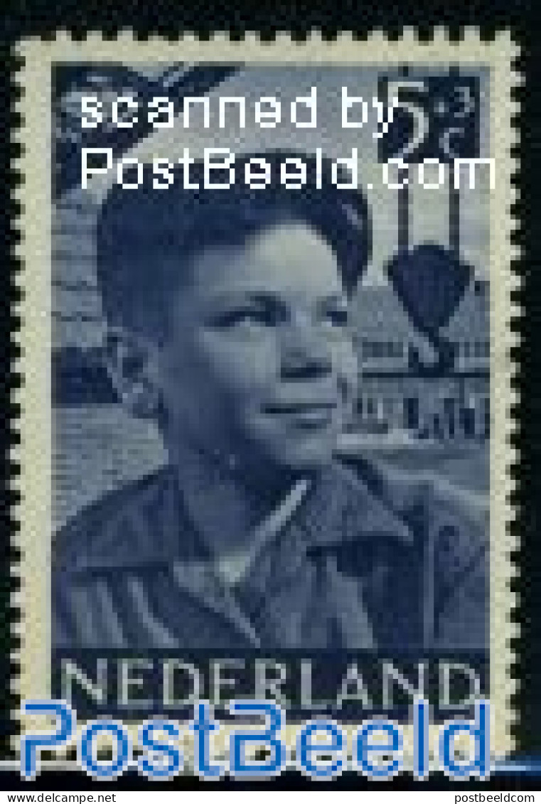 Netherlands 1951 5+3c Boy With Construction, Stamp Out Of Set, Mint NH - Nuevos