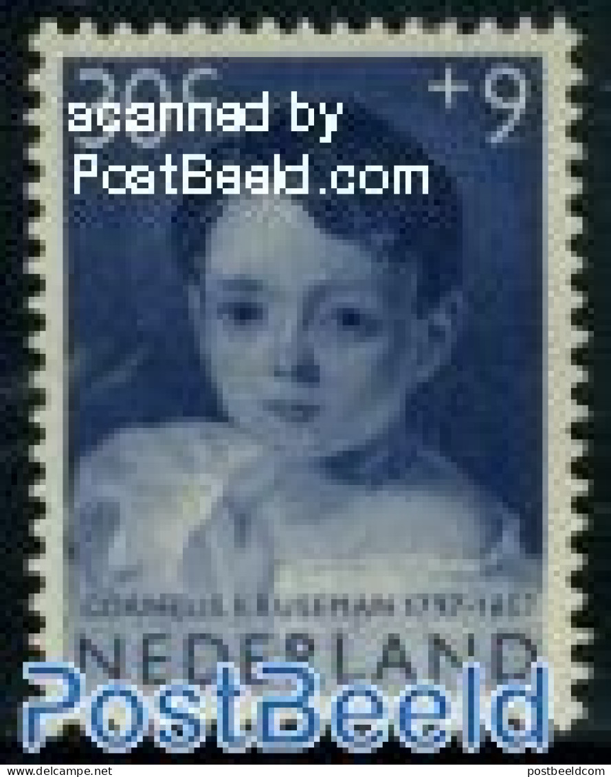 Netherlands 1957 30+9c, C. Kruseman Painting, Stamp Out Of Set, Mint NH, Art - Paintings - Neufs