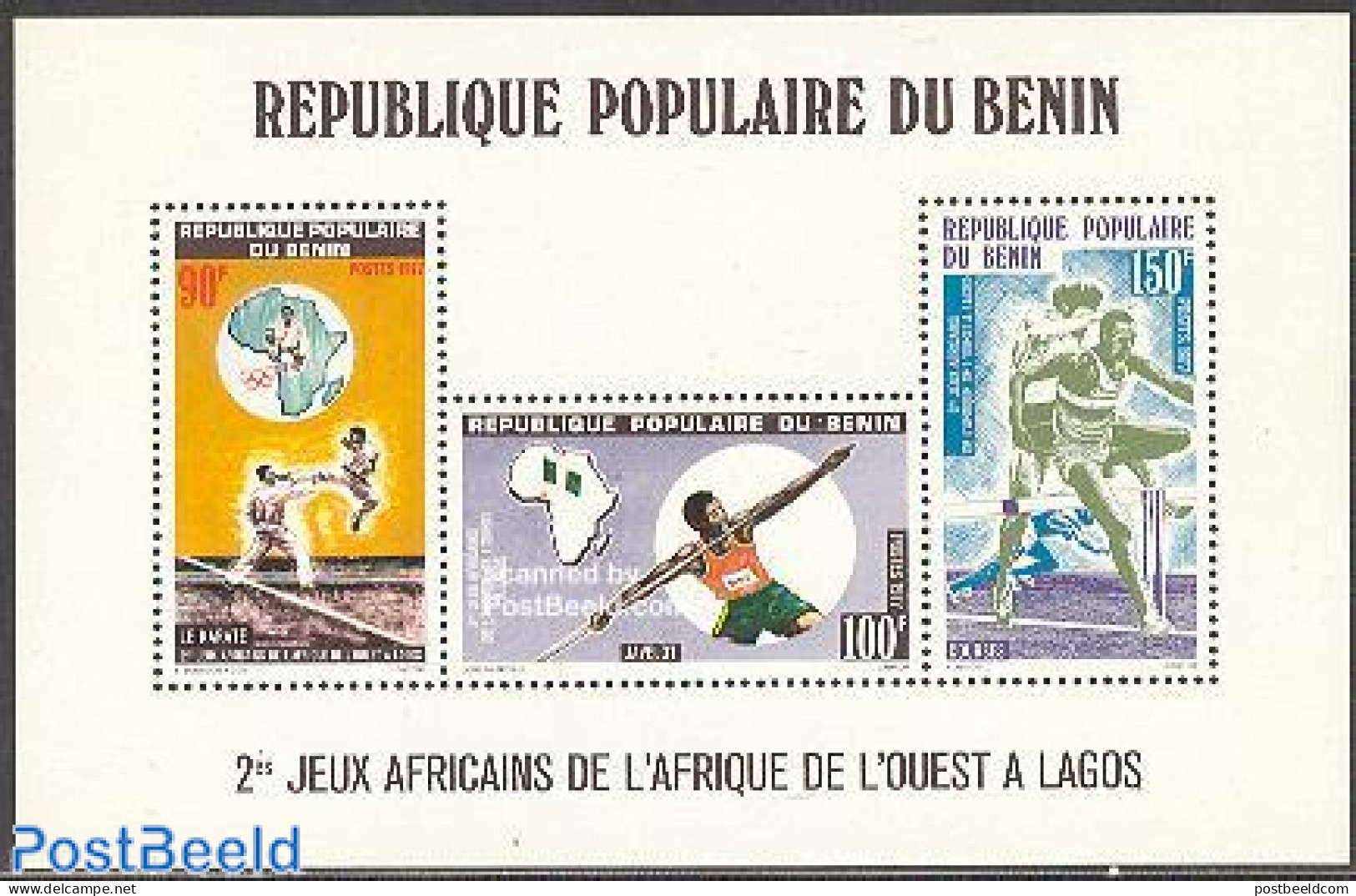 Benin 1977 West African Games S/s, Mint NH, Sport - Athletics - Judo - Sport (other And Mixed) - Ongebruikt
