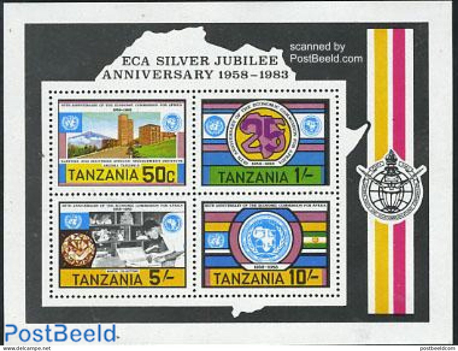 Tanzania 1983 African Economic Commission S/s, Mint NH, History - Geology - Tanzanie (1964-...)