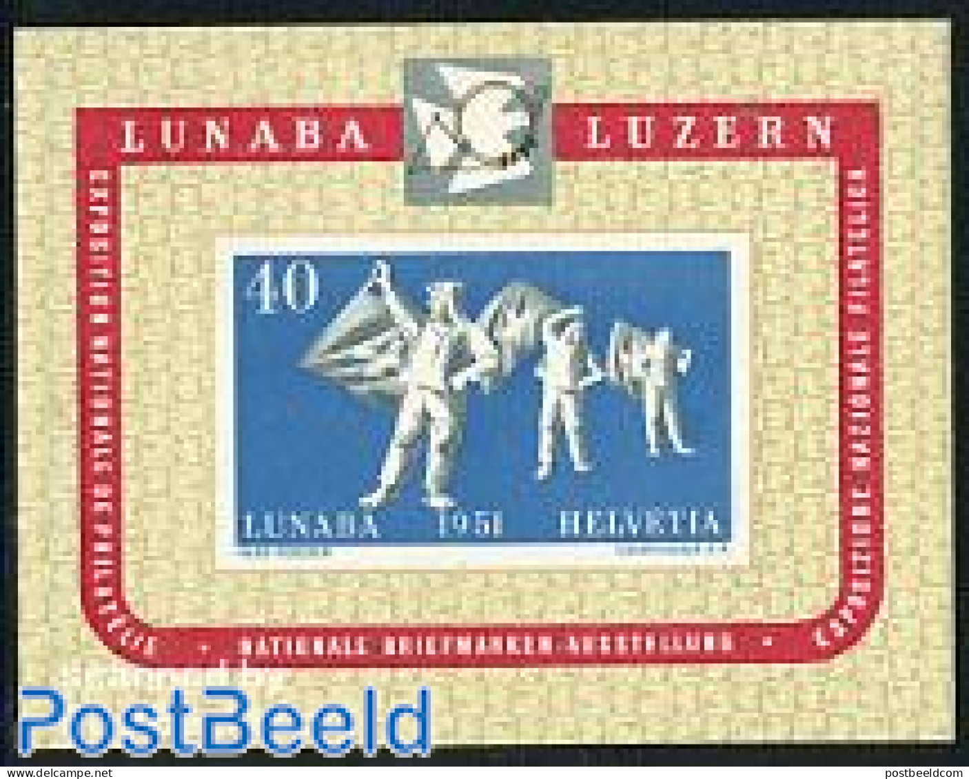Switzerland 1951 Pro Patria S/s, Unused (hinged) - Unused Stamps