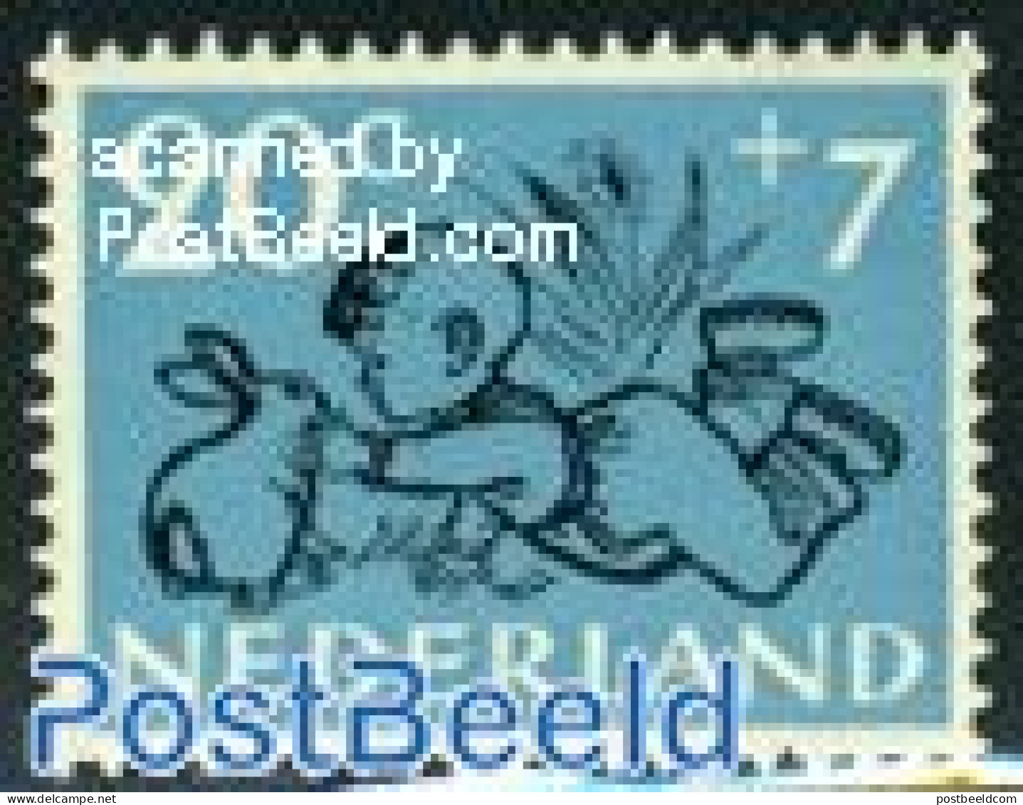 Netherlands 1952 20+7c, Rabbit, Stamp Out Of Set, Mint NH, Nature - Animals (others & Mixed) - Rabbits / Hares - Ungebraucht