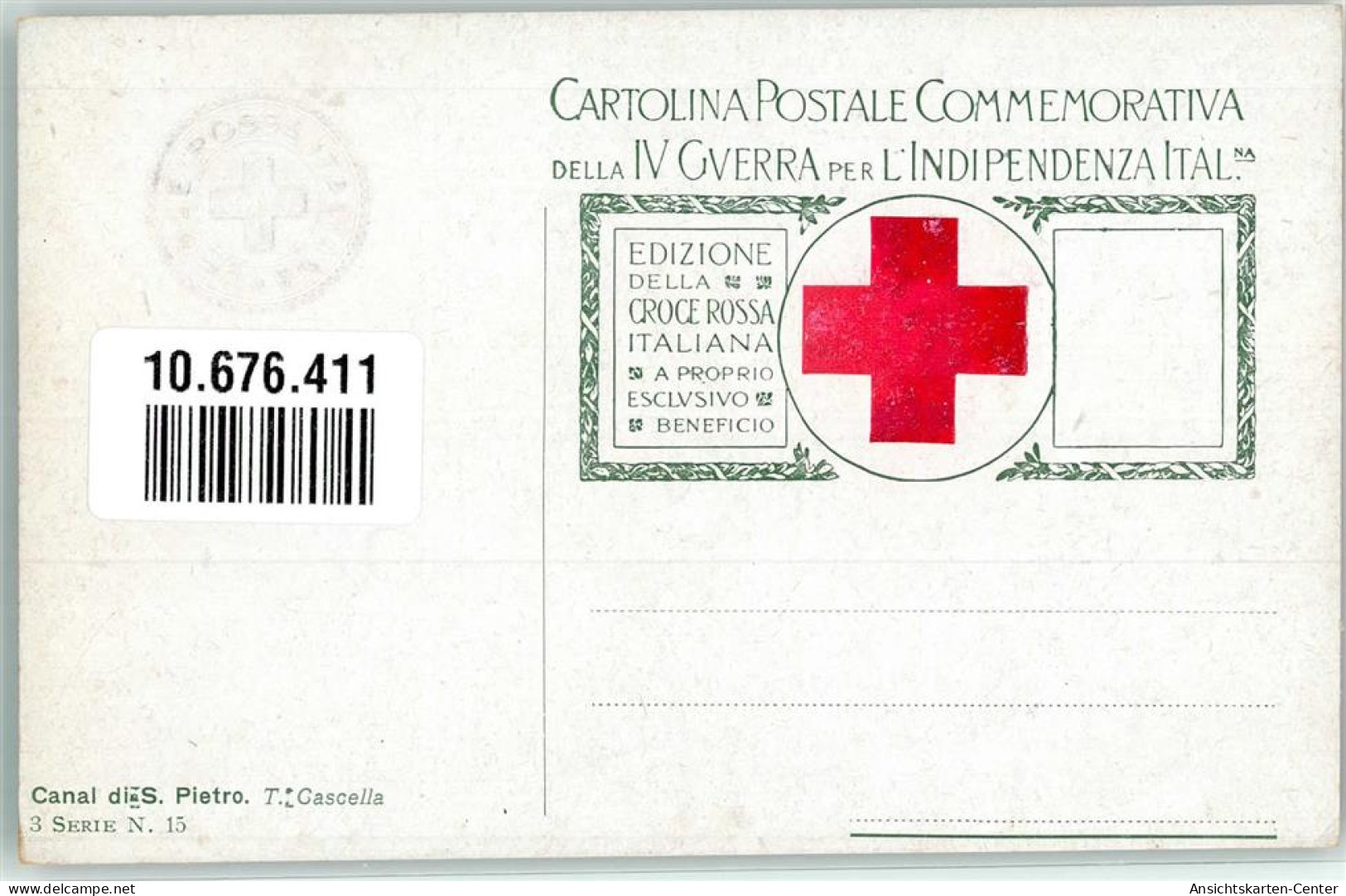 10676411 - Canal Di S. Pietro T. Cascella  3. Serie Nr. 15 - Red Cross