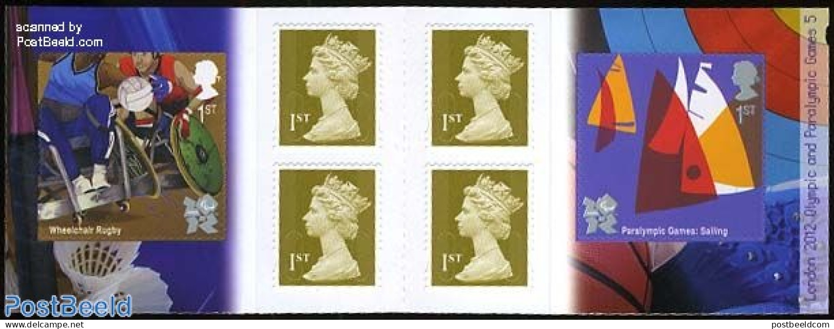 Great Britain 2011 Olympic Games Booklet S-a, Mint NH, Health - Sport - Disabled Persons - Olympic Games - Sailing - S.. - Unused Stamps