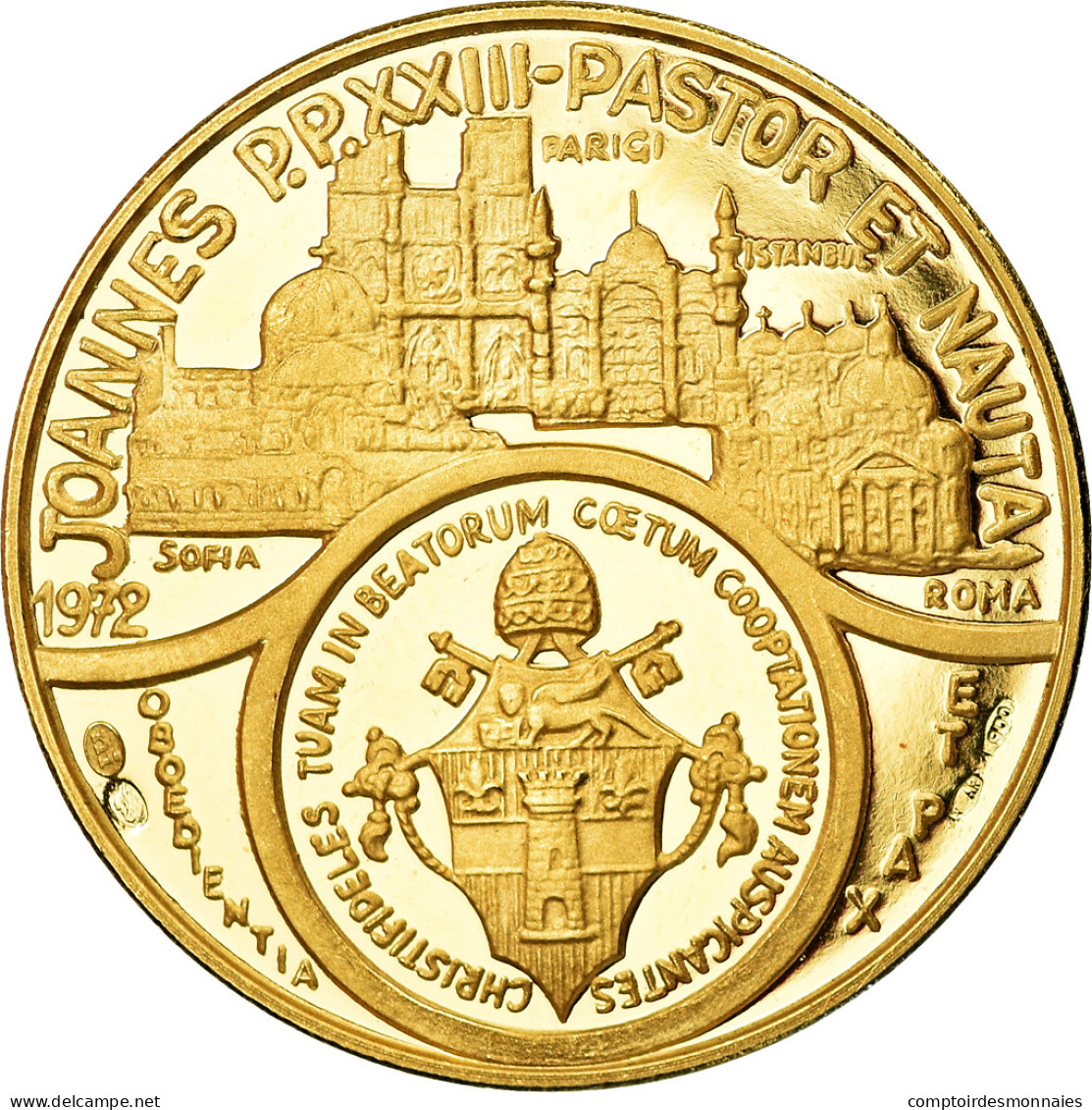 Vatican, Médaille, Béatification Du Pape Jean XXIII, FDC, Or - Other & Unclassified