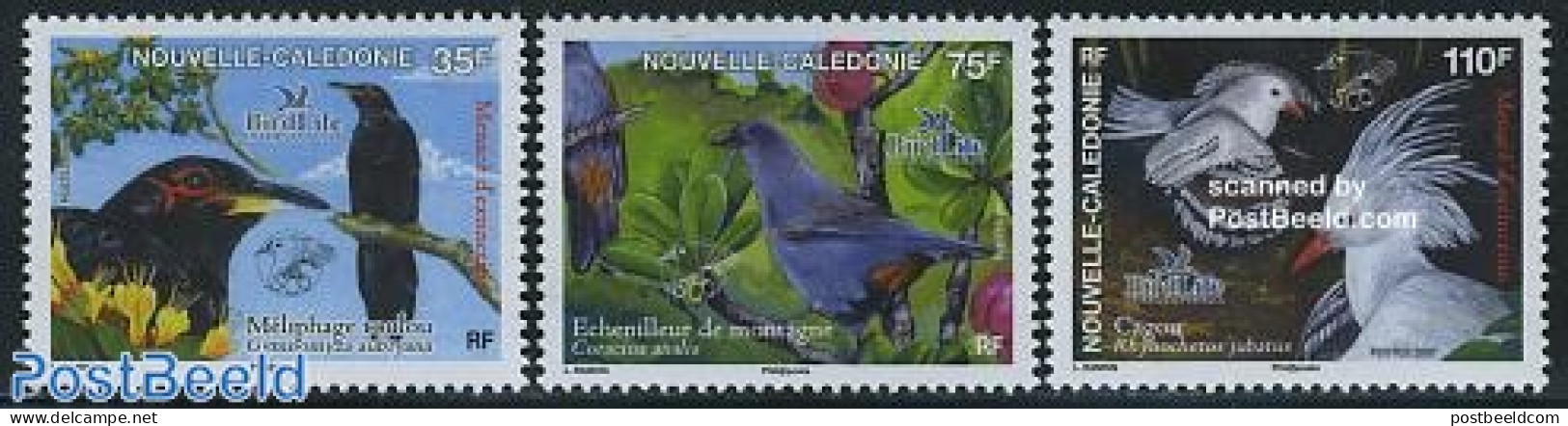 New Caledonia 2007 Endangered Endemic Birds 3v, Mint NH, Nature - Birds - Unused Stamps