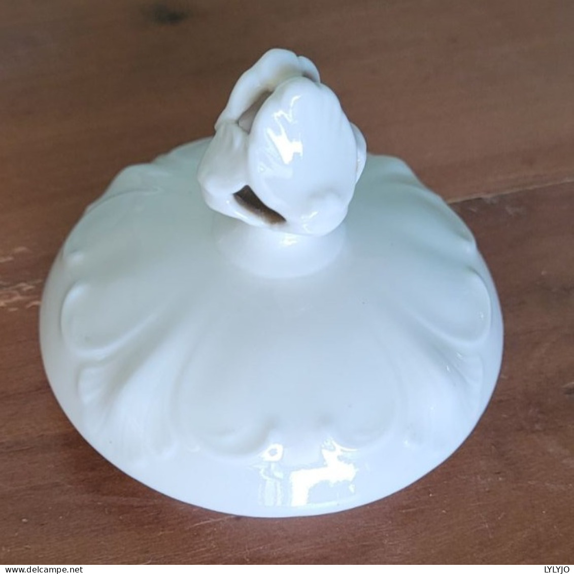 CAFETIERE ANCIENNE (début 20e) PORCELAINE BLANCHE DE LIMOGES " U C"