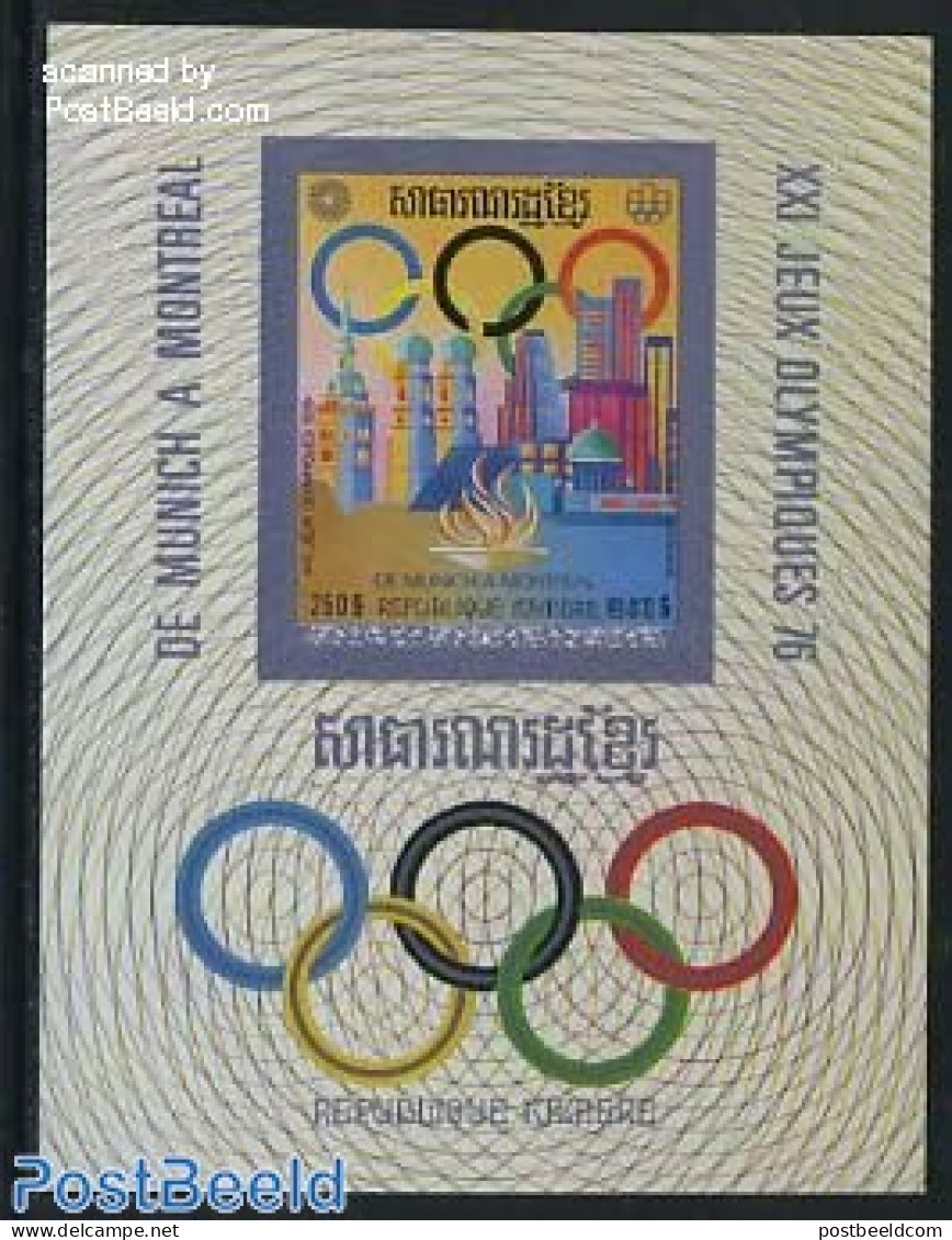 Cambodia 1975 Olympic Games S/s Imperforated, Mint NH, Sport - Olympic Games - Cambodge