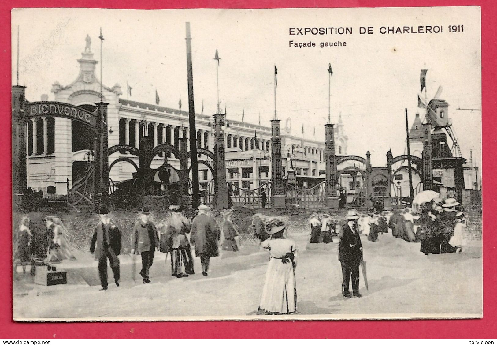 C.P. Charleroi   = Exposition De  1911 :  Façade  Gauche - Charleroi