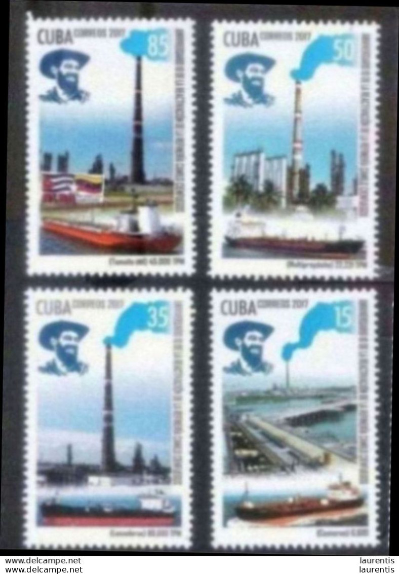 7179  Ships - Tankers - Oil - Refineries - 2017 - MNH - Cb - 2,25 . - Oil