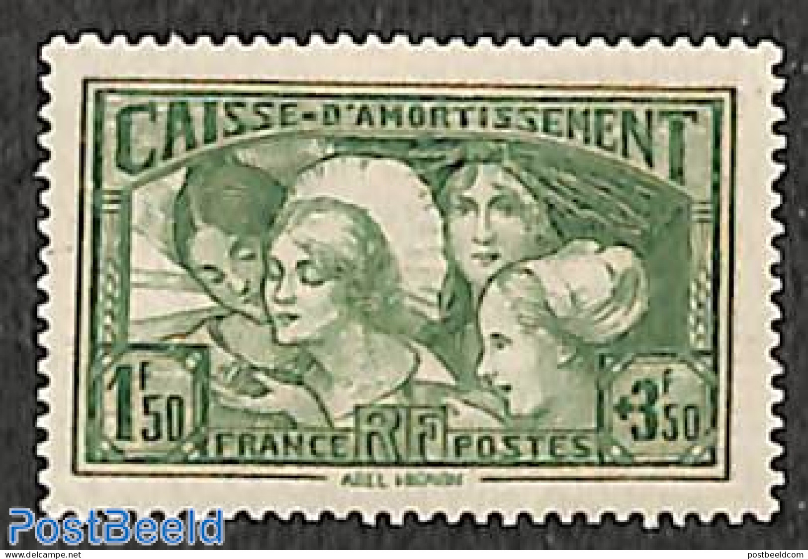 France 1931 National Cash 1v, Unused (hinged), Various - Costumes - Ungebraucht